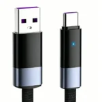 Cable USB 2M A Tipo-C 100W Con Carga Rápida PD Gris LS241Q