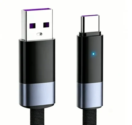 Cable USB 2M A Tipo-C 100W Con Carga Rápida PD Gris LS241Q