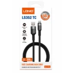 Cable Carga Rapida De 50W 2M LS352 TC Negro