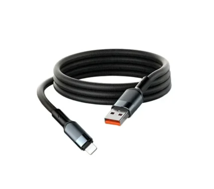 Cable Trenzado De 50W 2M USB-A A Type-C Carga Rápida Negro LS352-C