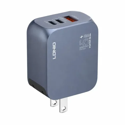 Cargador GaN 45W Super Fast Q6 TC-TC Azul