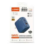 Cargador Carga Super Rapida GaN 65W QC4 Q7 TC-IP