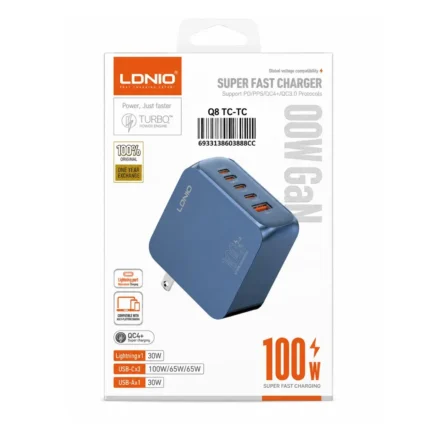 Cargador Carga Super Rapida 100W Cable Tipo-C A Tipo-C Q8 TC-TC
