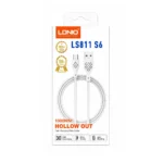 Cable USB-A A Micro-USB De 1M 30W Blanco LS811 S6
