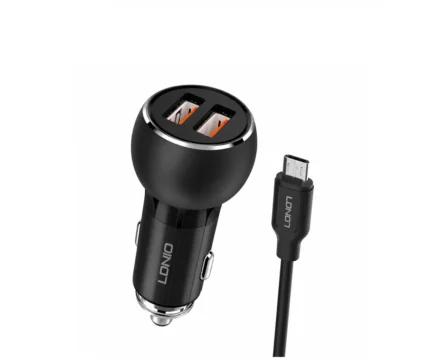 Cargador Para Carro De Doble USB Con Cable Micro USB 36W C503Q