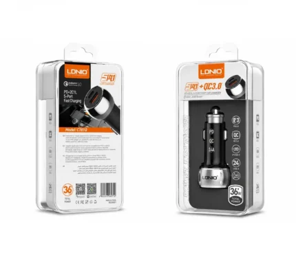 Cargador De Coche De 2 Puertos Lightning 36W 1A1C