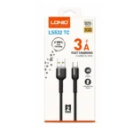 Cable Carga Rapida USB-A A Tipo-C 2M 3A LS532 TC