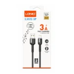 Cable Carga Rapida USB-A A Ligthning 2M 30W LS832 S6