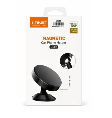 Holder Magnetic Car Phone Rotation 360 Grados MG09 Negro