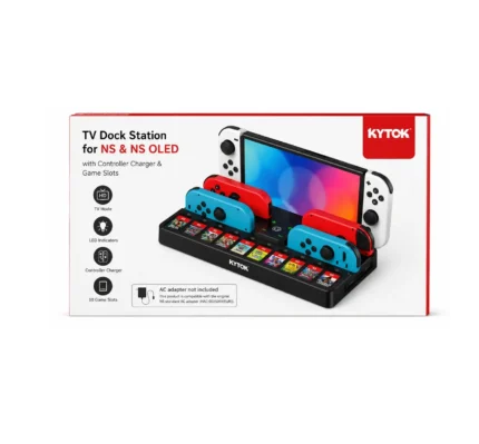 Tv Dock Station For Ns/Oled Whit Controller Charger And Game Slots