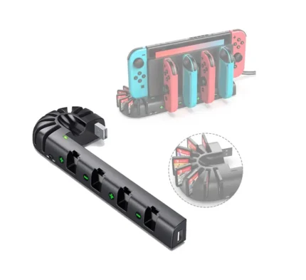 Estación De Carga Para Mandos Nintendo Switch Negro KDD-001