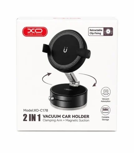 Vacuum Car Holder 2 In 1 Clamping
