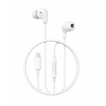 Audifonos Con Microfono Puerto Lightning EP85 Blanco