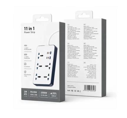 Wiwu Power Strip 20W 11 In 1 S006 Blanco