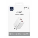 Cargador De Carga Rapida 67W 2C+A Cube Wi-G026