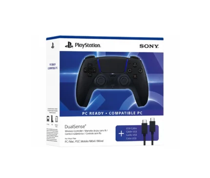 Sony DualSense Negro Con Cable Tipo C A Tipo C
