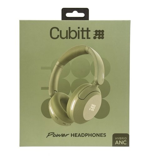 850071934465 Cubitt Power Headphones ANC CT-PWANC3 Green - Imagen 1