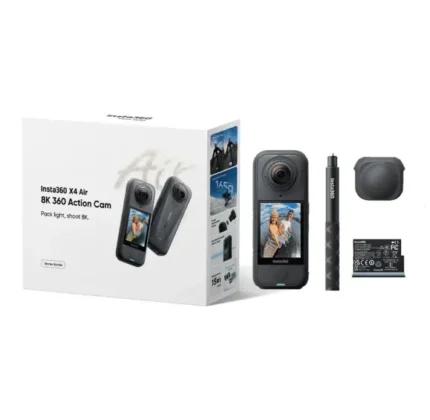 Insta360 X4 Air 8k 360 Action Cam Starter Bundle Black